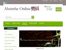 Tablet Screenshot of absintheonlineusa.com